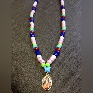 St Therese Heavenly Roses Necklace